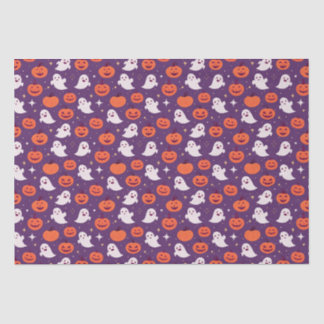 Papel De Seda Calabazas y fantasmas de Halloween