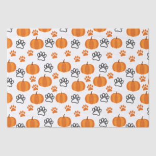 Papel De Seda Calabazas y garras Halloween White