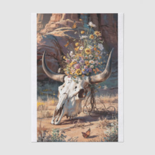 Papel De Seda Calavera de Flor Silvestre del Desierto, Tema del