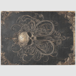 Papel De Seda Calavera gótica