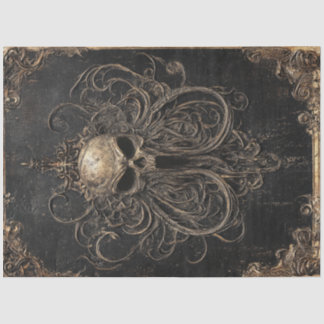 Papel De Seda Calavera gótica