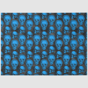 Papel De Seda Calaveras Azules y Serie Girasoles Diseño 6
