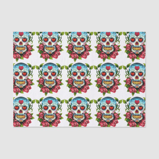 Papel De Seda Calaveras de Azúcar (Anverso)