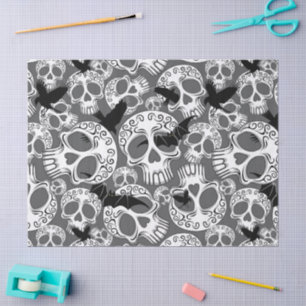 Papel De Seda Calaveras decorativas de Halloween