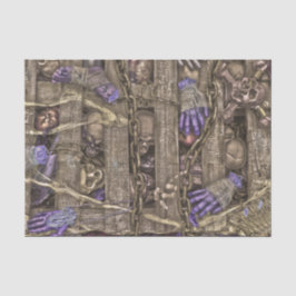 Papel De Seda Calaveras Góticas de Halloween Partes del Cuerpo P