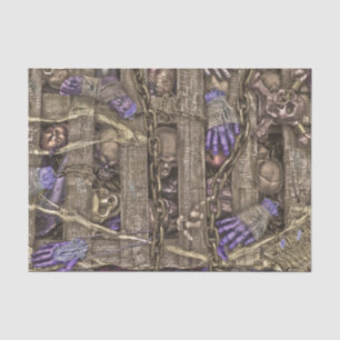 Papel De Seda Calaveras Góticas de Halloween Partes del Cuerpo P