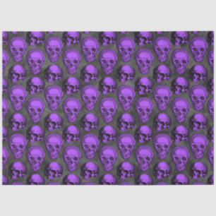 Papel De Seda Calaveras Moradas y Serie de Girasoles Diseño 1