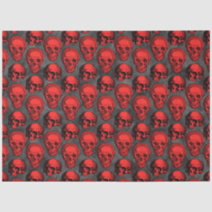 Papel De Seda Calaveras Rojas y Diseño de la serie de Girasoles
