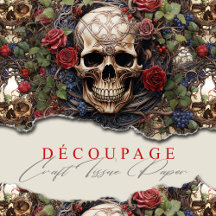 Calaveras y Rosas Floral Azul Gótica