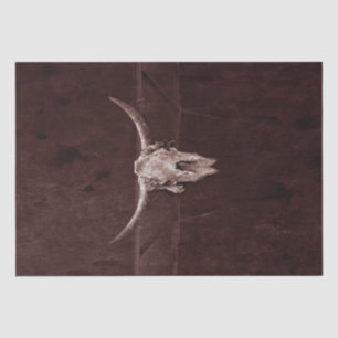 Papel De Seda Calavero de toro País Occidental Vaquero Marrón Rú