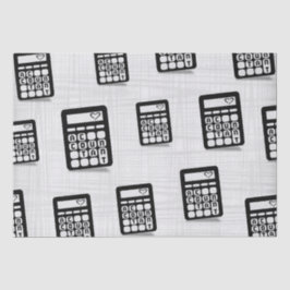 Papel De Seda Calculadora Contable Heart Gray