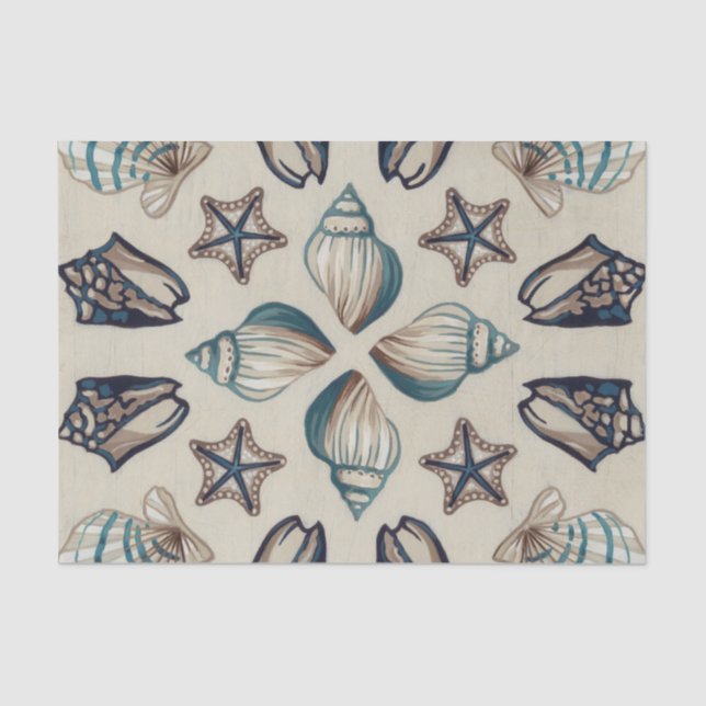 Papel De Seda Caleidoscopio costero I (Anverso)