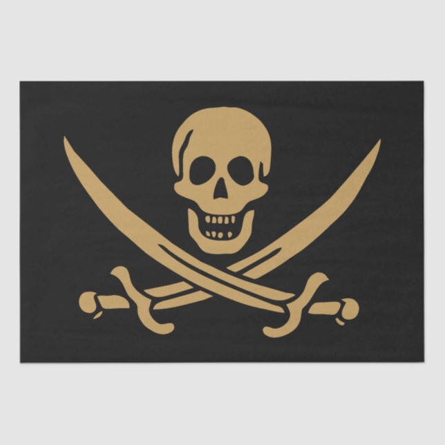 Papel De Seda Calico Jack, Pirata Azteca de Oro y Pirata de Cutl (Anverso)