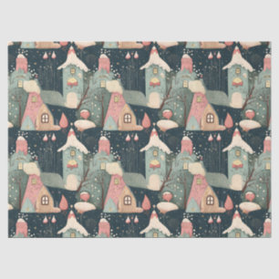 Papel De Seda Cálida fiesta de invierno Navidades Cosy Cottage