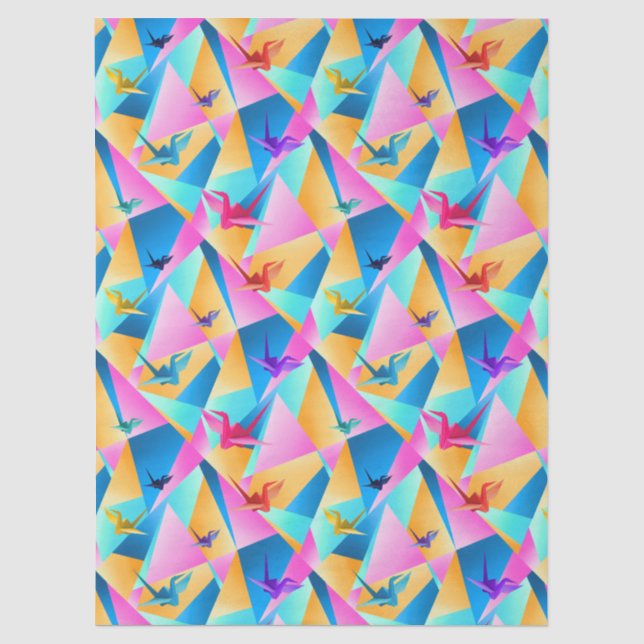 Papel De Seda Calidoscopio de Origami (Anverso)