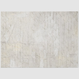 Papel De Seda Caligrafía Script Gris Beige Marble Decoupage