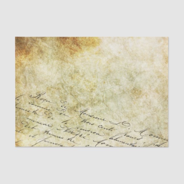 Papel De Seda Caligrafía sobre fondo de oro y bronce (Anverso)