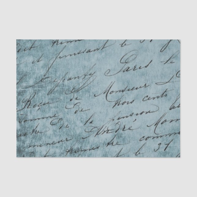 Papel De Seda Caligrafía vintage (Anverso)