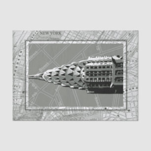 Papel De Seda Calles de Nueva York con Empire State Building