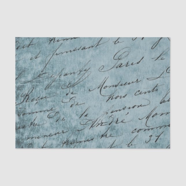 Papel De Seda Calligrafía vintage (Anverso)