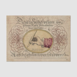 Papel De Seda Calligrafía vintage