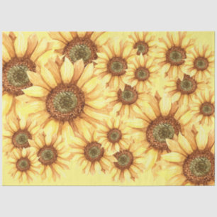 Papel De Seda Cama de girasoles Desnudo