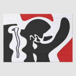 Papel De Seda Cámara de compensación: Resumen negro, blanco y ro