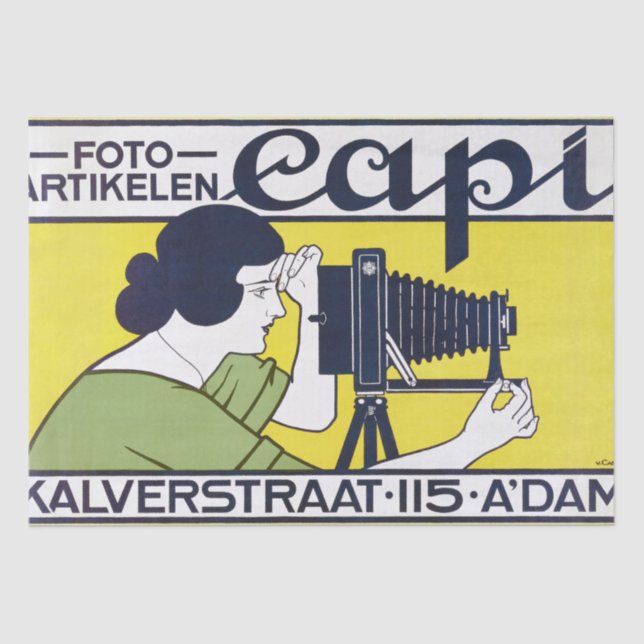 Papel De Seda Cámara, fotógrafa, Van Caspel (Anverso)