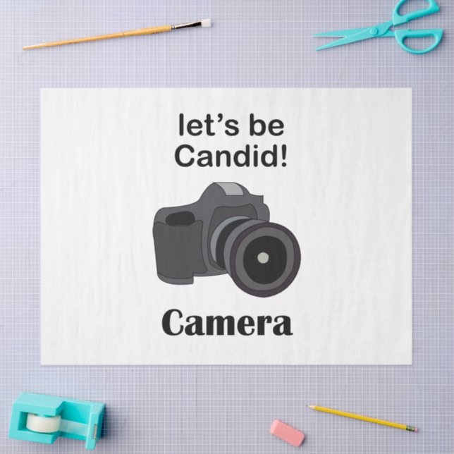 Papel De Seda Cámara Fotografía Fotógrafo Cándido (Artesanía)