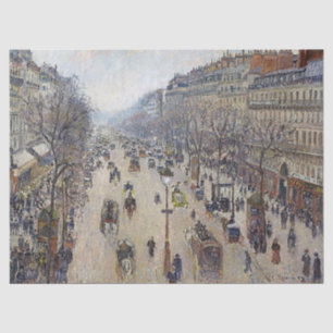 Papel De Seda Camille Pissarro - Boulevard Montmartre, mañana