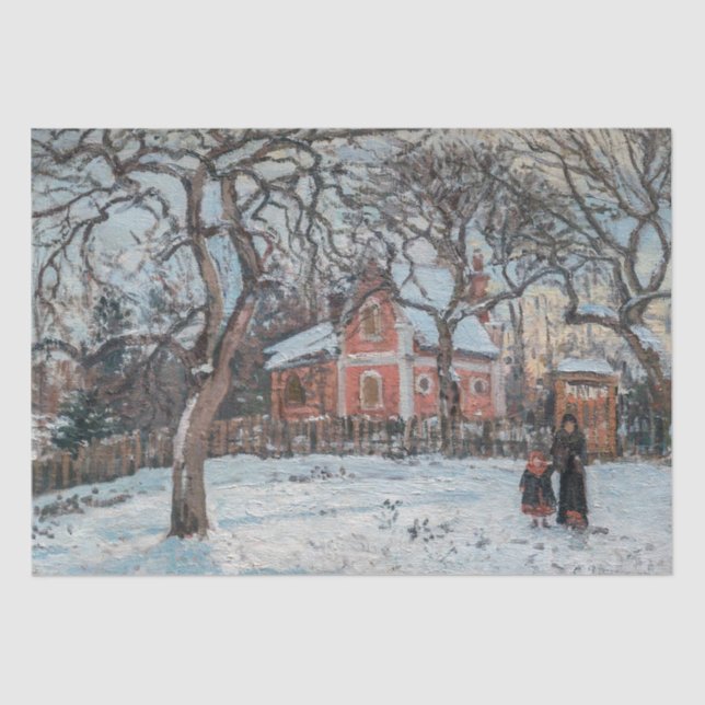 Papel De Seda Camille Pissarro - Chataigniers a Louvecienne (Anverso)