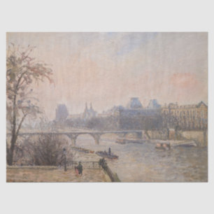 Papel De Seda Camille Pissarro - El Sena y el Louvre