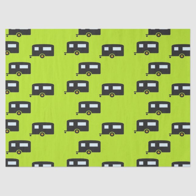 Papel De Seda Caminando en verde (Anverso)