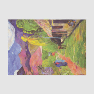 Papel De Seda Camino de Paul Gauguin en Tahití Arte fino vintage