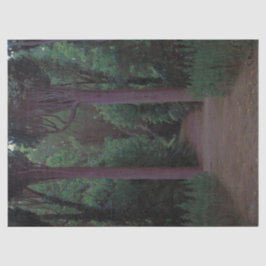 Papel De Seda Camino en Parque (por Santiago Rusiñol)