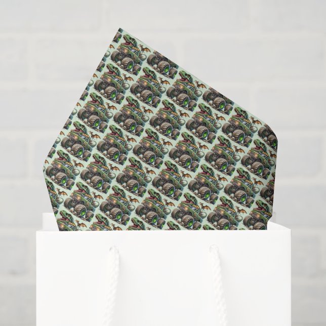 Papel De Seda Camión monstruo de chicos geniales (Bolsa de regalo)