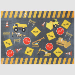 Papel De Seda Camiones de construcción Maquinaria pesada Nombre 