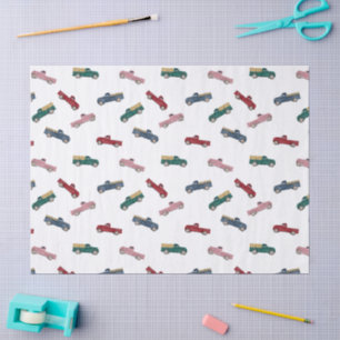 Papel De Seda Camiones de recogida Vehículos Cute Transporte Aut