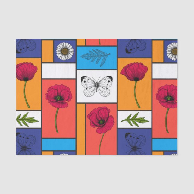 Papel De Seda Camionetas en cajas de colores (Anverso)