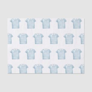 Papel De Seda Camisas de Polo de Golf de color azul