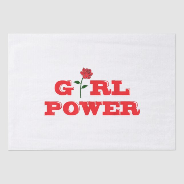 Papel De Seda Camiseta de poder chica - Mujeres increíbles femin (Anverso)