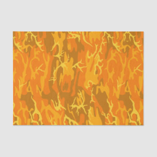 Papel De Seda Camo anaranjado