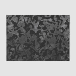 Papel De Seda Camo moderno - Negro y gris oscuro - camuflaje
