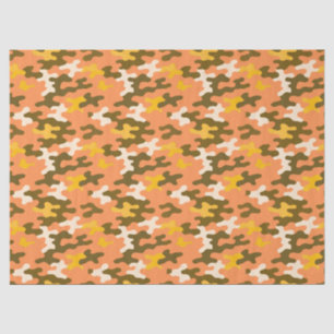 Papel De Seda Camo naranja
