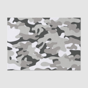 Papel De Seda Camo negro y gris