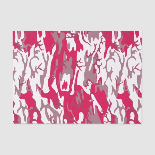 Papel De Seda Camo rojo (Anverso)