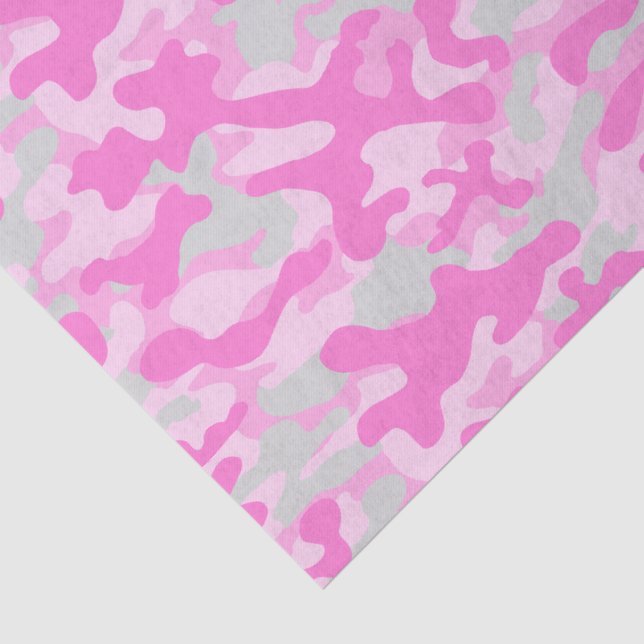 Papel De Seda Camo Rosa  (Detalle)