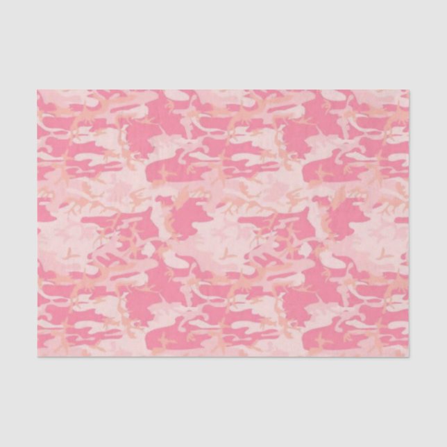 Papel De Seda Camo rosa (Anverso)