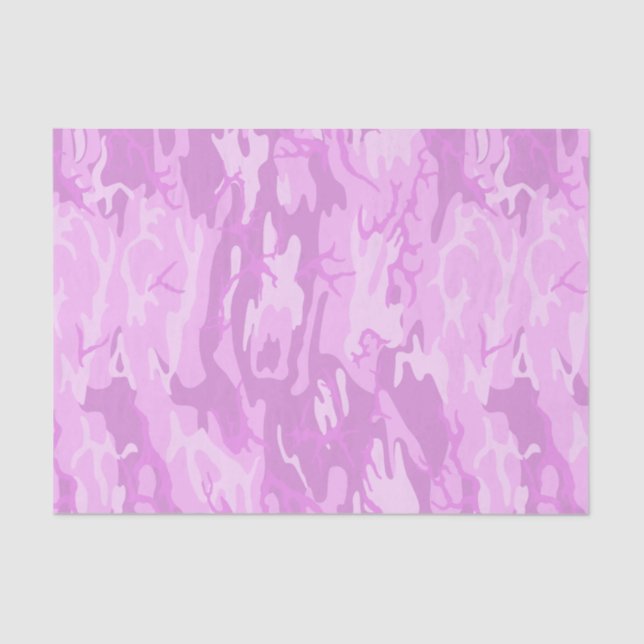 Papel De Seda Camo rosado (Anverso)