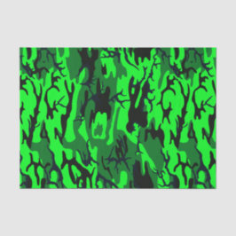 Papel De Seda Camo verde extranjero